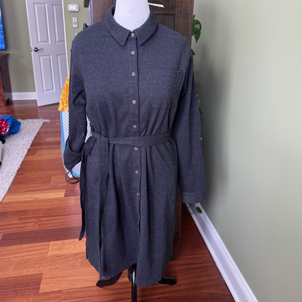 DULUTH Trading Co., Woman’s Burly Thermal Shirt Dress - XXL